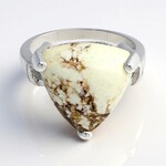 Anello in argento con Magnesite