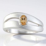Anillo en plata con Topacio imperial de Ouro Preto (Pallanova)