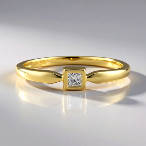 Bague en or et Diamant SI2 (H)