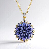 Collier en argent et Tanzanite (Gems en Vogue)