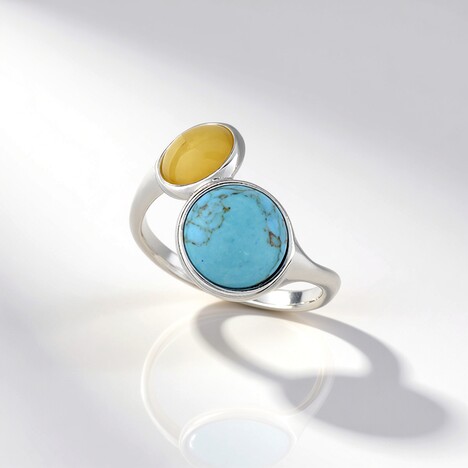 Anello in argento con Turchese (dagen)