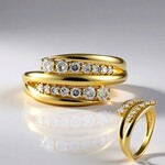 Anello in oro con Diamante I2 (I) (de Melo Gold)