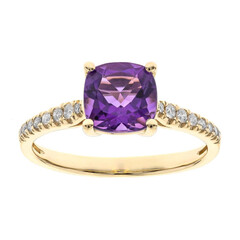 10K Amethyst Gold Ring