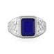 Anello in argento con Calcedonio Blu