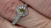 Anillo en plata con Turmalina cuprífera