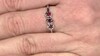Zilveren ring met edele rode spinelstenen