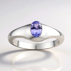 Anello in argento con Tanzanite (Pallanova)