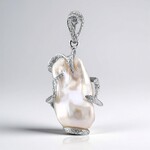 Ciondolo in argento con Perla di Acqua Dolce (TPC)