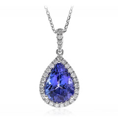 Collana in oro con Tanzanite AAA
