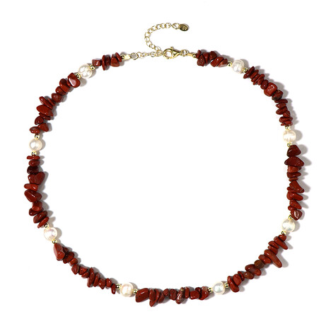 Red Jasper Silver Necklace (Riya)