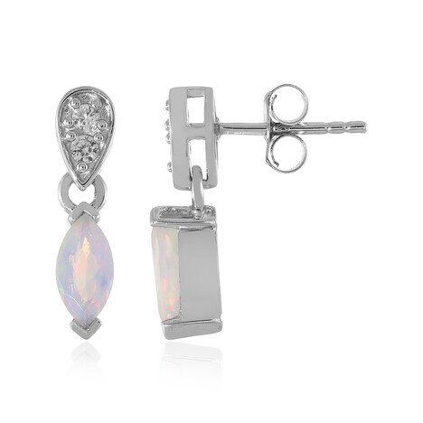 Pendientes en plata con Ópalo de Welo