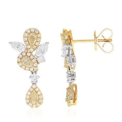 Pendientes en oro con Diamante SI1 (H) (CIRARI)