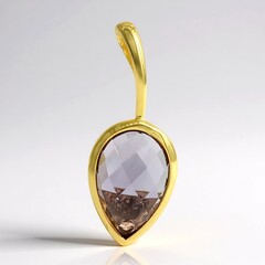 Ciondolo in argento con Ametista Rose de France (MONOSONO COLLECTION)