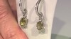 Pendientes en plata con Cuarzo oliva