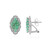 Zilveren oorbellen met Socoto smaragden