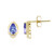 9K Unheated Tanzanite Gold Earrings