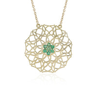 Collana in oro con Smeraldo Zambia (Ornaments by de Melo)