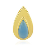 Colgante en plata con Calcedonia azul (MONOSONO COLLECTION)