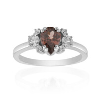 Anello in argento con Zircone Rosa