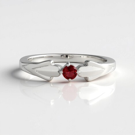 Bague en argent et Rubis de Tanzanie