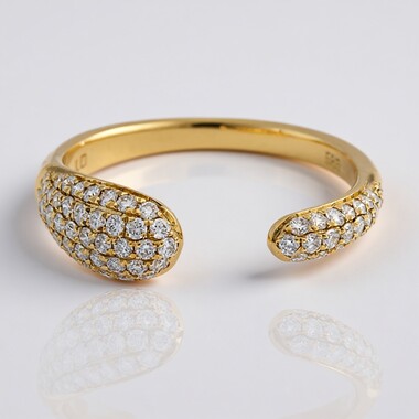 Bague en or et Diamant Flawless (F) (LUCENT DIAMONDS)