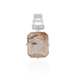 Pendentif en argent et Quartz rutile cuivré