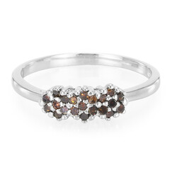 Fancy-Diamant-Silberring