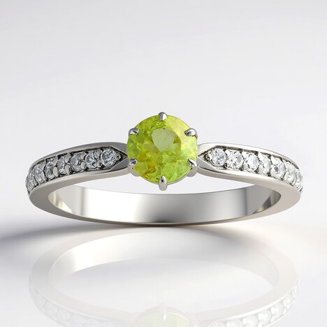 Anello in argento con Sfene
