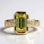 Anello in oro con Sfalerite (CIRARI)