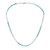 Zilveren halsketting met witte topaasstenen