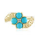 Bague en or et Turquoise Sleeping Beauty (Ornaments by de Melo)
