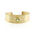 Lemon Quartz Brass Bangle (Juwelo Style)