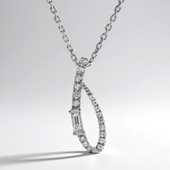 Collana in oro con Diamante SI1 (H)