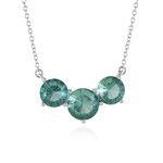 Green Fluorite Silver Necklace