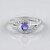 Anello in argento con Tanzanite