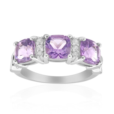 Anello in argento con Ametista