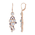 Orecchini in argento con Pietra di Luna Argentata (KM by Juwelo)