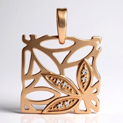 Ciondolo in argento con Diamante Argyle Rose de France I1 (Annette)