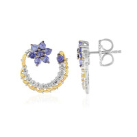 Pendientes en plata con Tanzanita (Gems en Vogue)