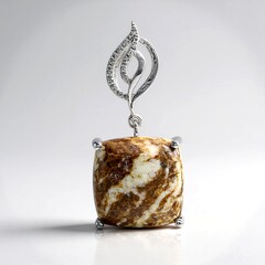 Ciondolo in argento con Magnesite