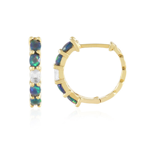 Boucles d'oreilles en argent et Opale Mezezo