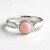 Bague en argent et Opale rose (de Melo)