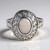 Bague en argent et Opale blanche