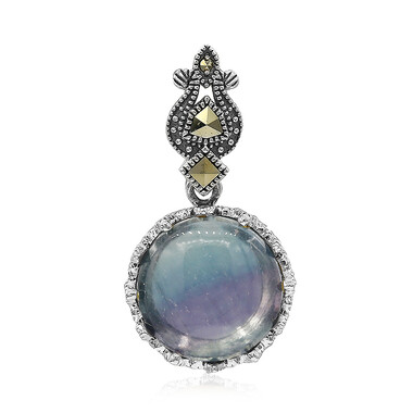 Ciondolo in argento con Fluorite (Annette classic)