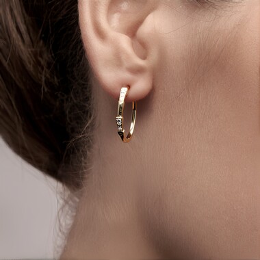 Pendientes en oro con Diamante SI2 (H) (CIRARI)