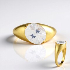 Anello in argento con Quarzo Blue Moon