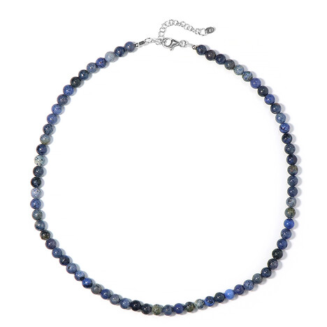 Dumortierit-Silberhalskette