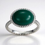 Anello in argento con Agata