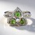 Bague en argent et Alexandrite œil-de-chat