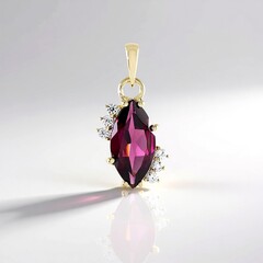 Ciondolo in oro con Rodolite di Naktamunda